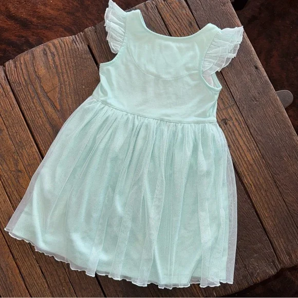 Disney Little Mermaid Nightgown Aqua Teal Girls Size 4 Pajamas PJ Dress - Picture 4 of 7